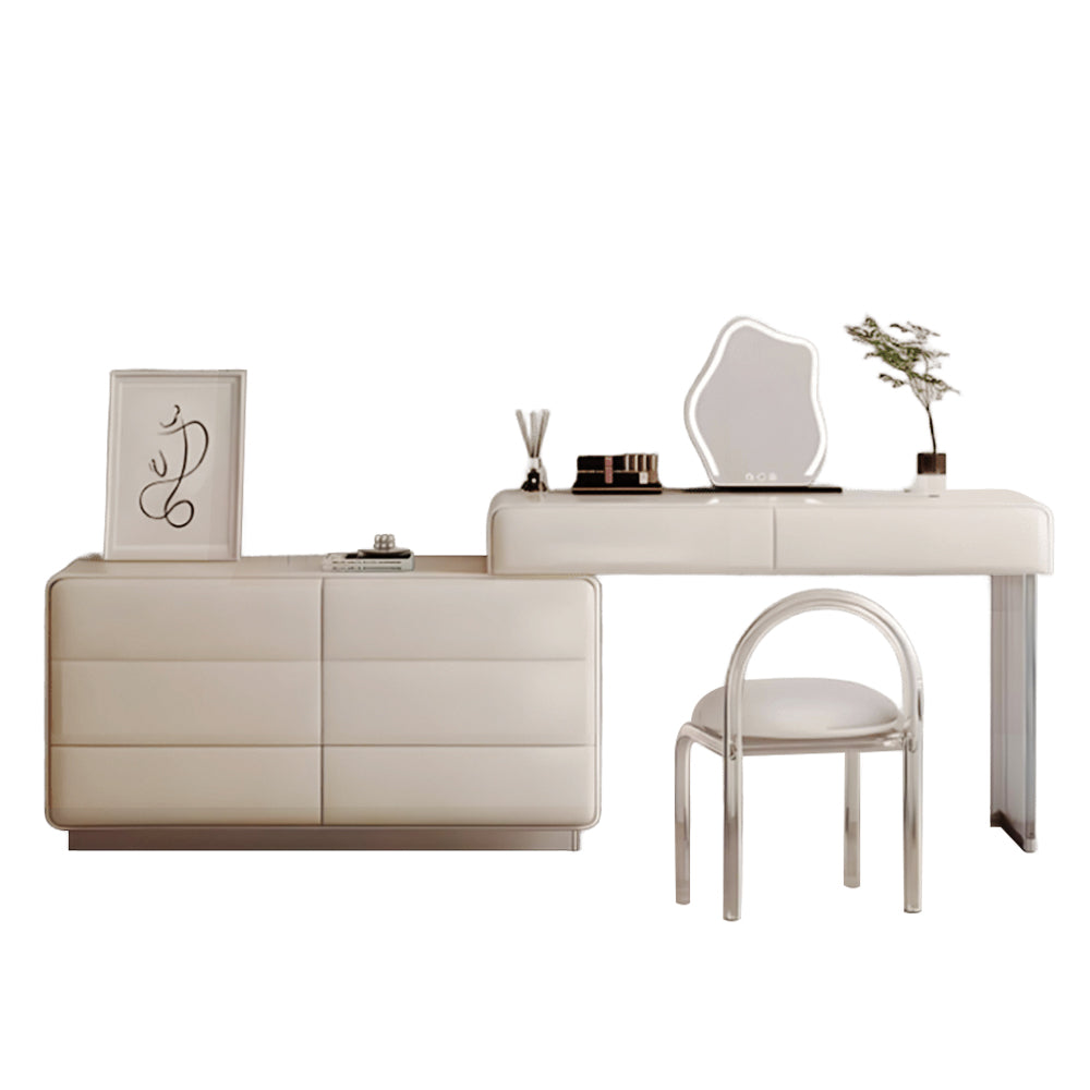 LUXORA DR1098 100/120cm Minimalist Solid Wood Dressing Table