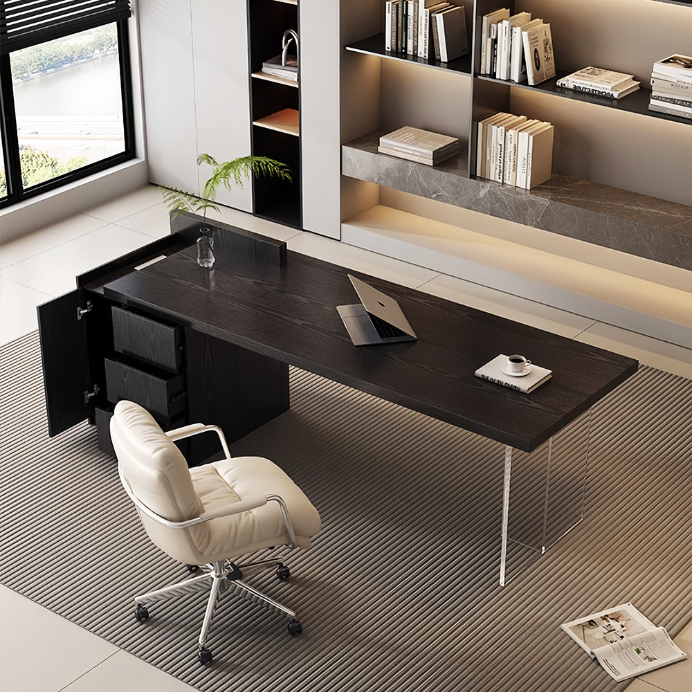 LUXORA DR1101 160/180/200cm Minimalist Manchurian Ash Veneer Desk