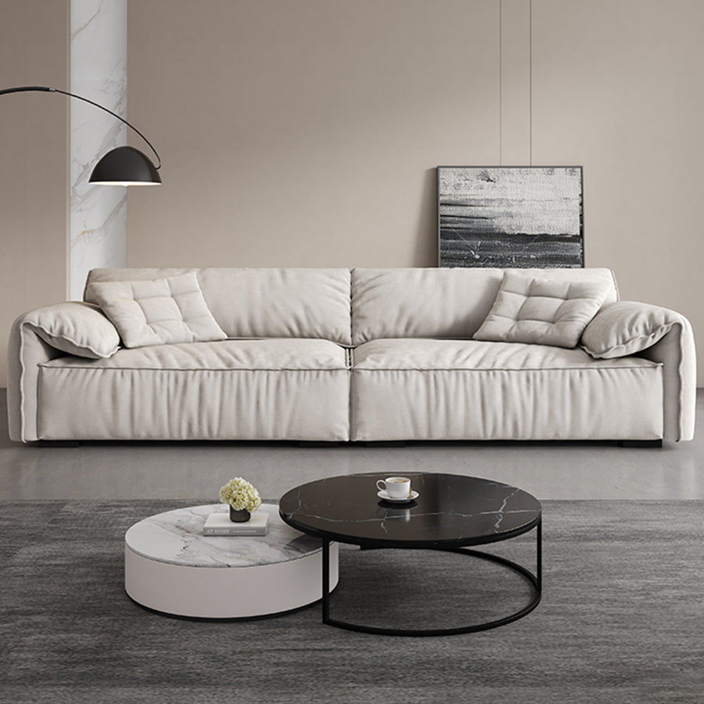 LUXORA S1051 220cm Length Tech Fabric Sofa Solid Wood Frame