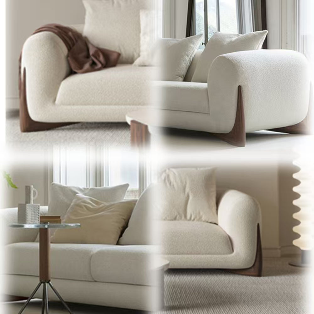 LUXORA S1095 Modern Minimalist Style 170-220cm Sofa Teddy Fabric