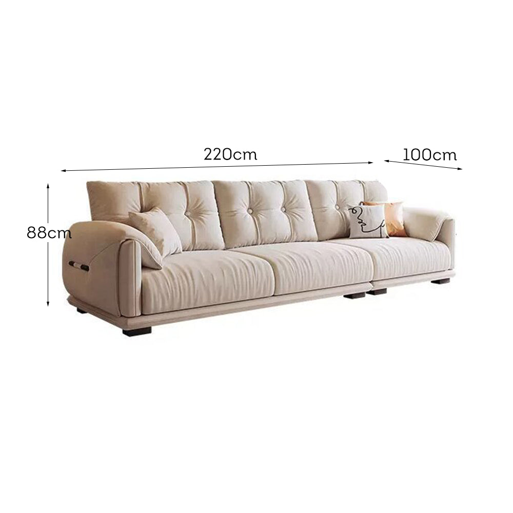 LUXORA S1174 220CM Length Claw-resistant Fabric Sofa