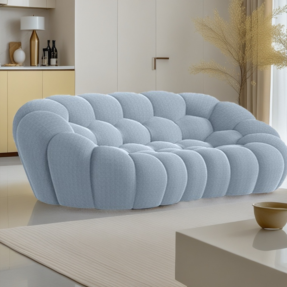 LUXORA S1175 200/250CM 3D Fabric Curved Shell Sofa