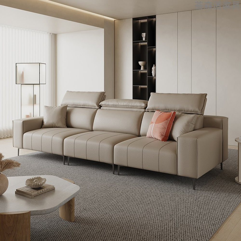 LUXORA S1191 220cm Length Tech Fabric Sofa Solid Wood Frame