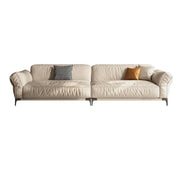 LUXORA S1198 186/226cm Length Microfiber Leather Fabric Sofa Solid Wood Frame