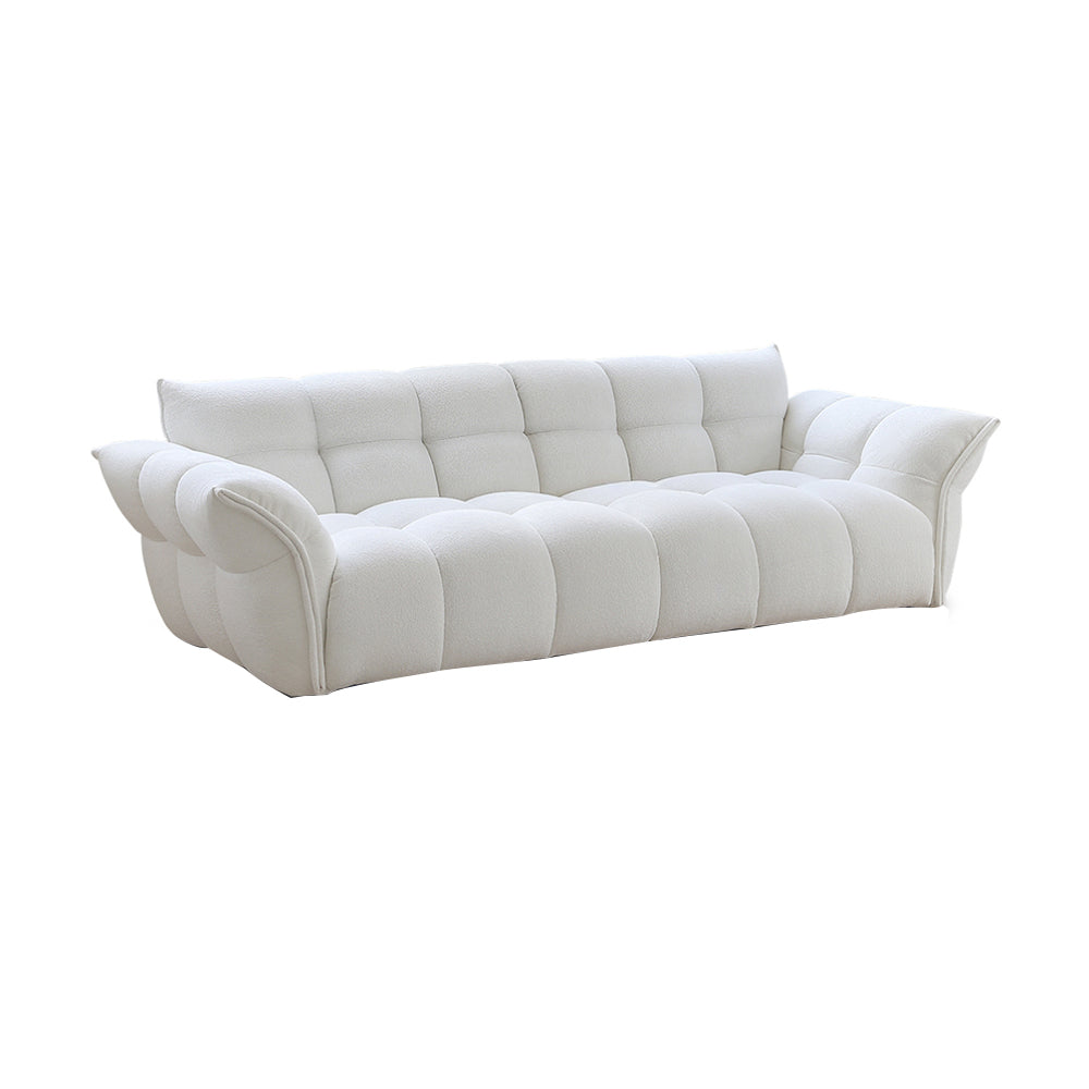 LUXORA S1209 228/248cm Length Matte Fabric Sofa Solid Wood Frame