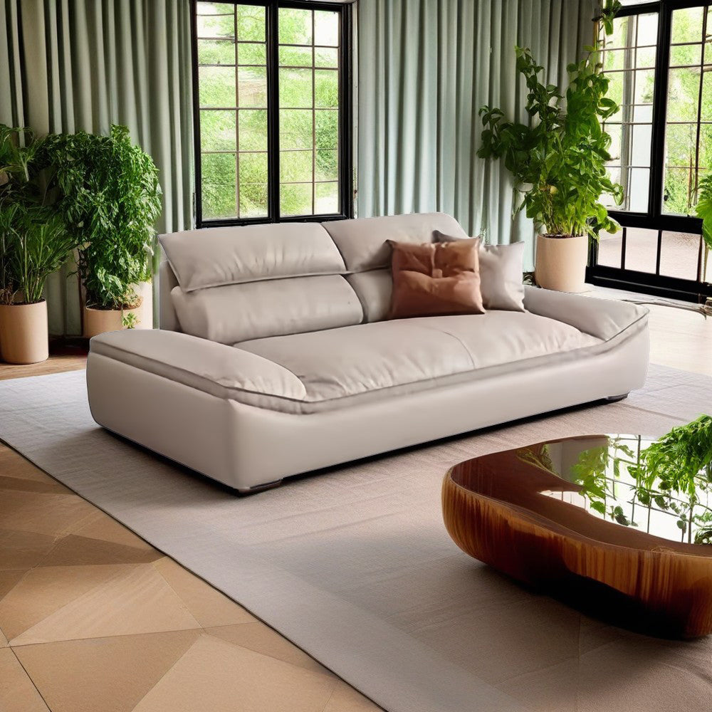 LUXORA S1220 180/220cm Length Tech Fabric Sofa Movable Backrest