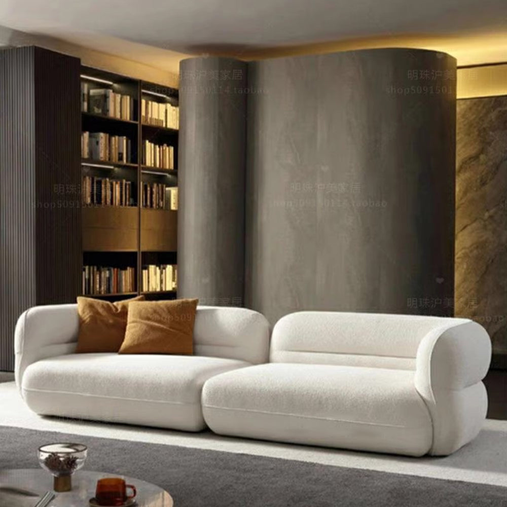 LUXORA S1248 220cm Length Tech Fabric Sofa Solid Wood Frame