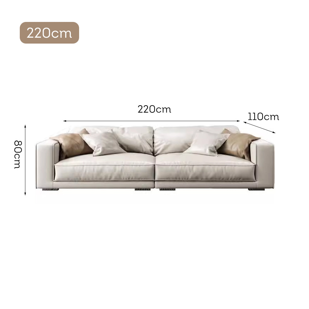 LUXORA S1262 220/260cm Length Tech Fabric Sofa Solid Wood Frame