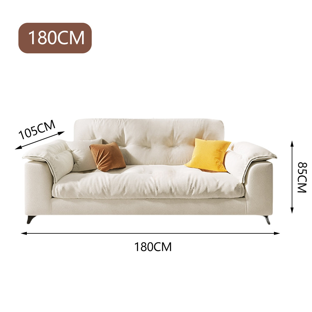 LUXORA S1268 Fashionable Minimalist Style Solid Wood Sofa 180-220cm High-Tech Fabric