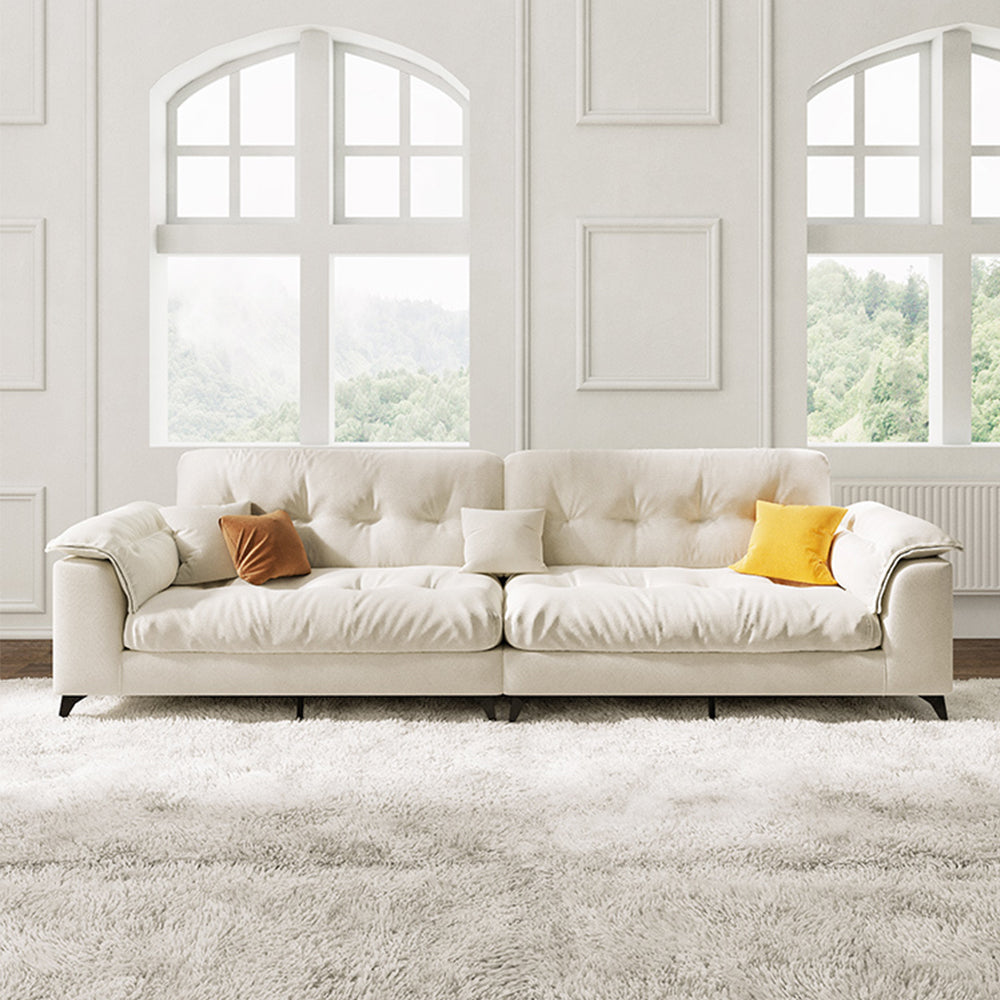LUXORA S1268 Fashionable Minimalist Style Solid Wood Sofa 180-220cm High-Tech Fabric