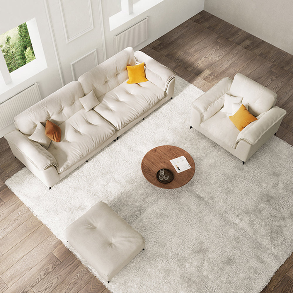 LUXORA S1268 Fashionable Minimalist Style Solid Wood Sofa 180-220cm High-Tech Fabric