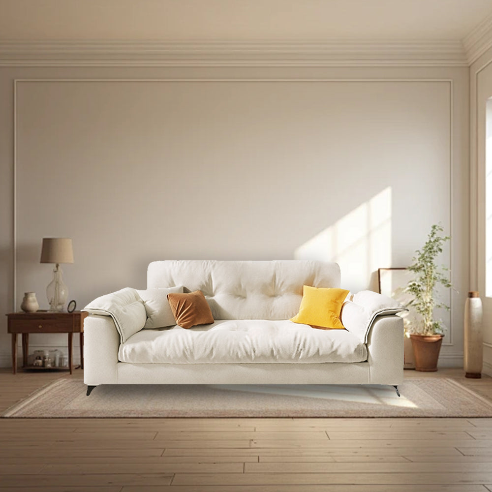 LUXORA S1268 Fashionable Minimalist Style Solid Wood Sofa 180-220cm High-Tech Fabric