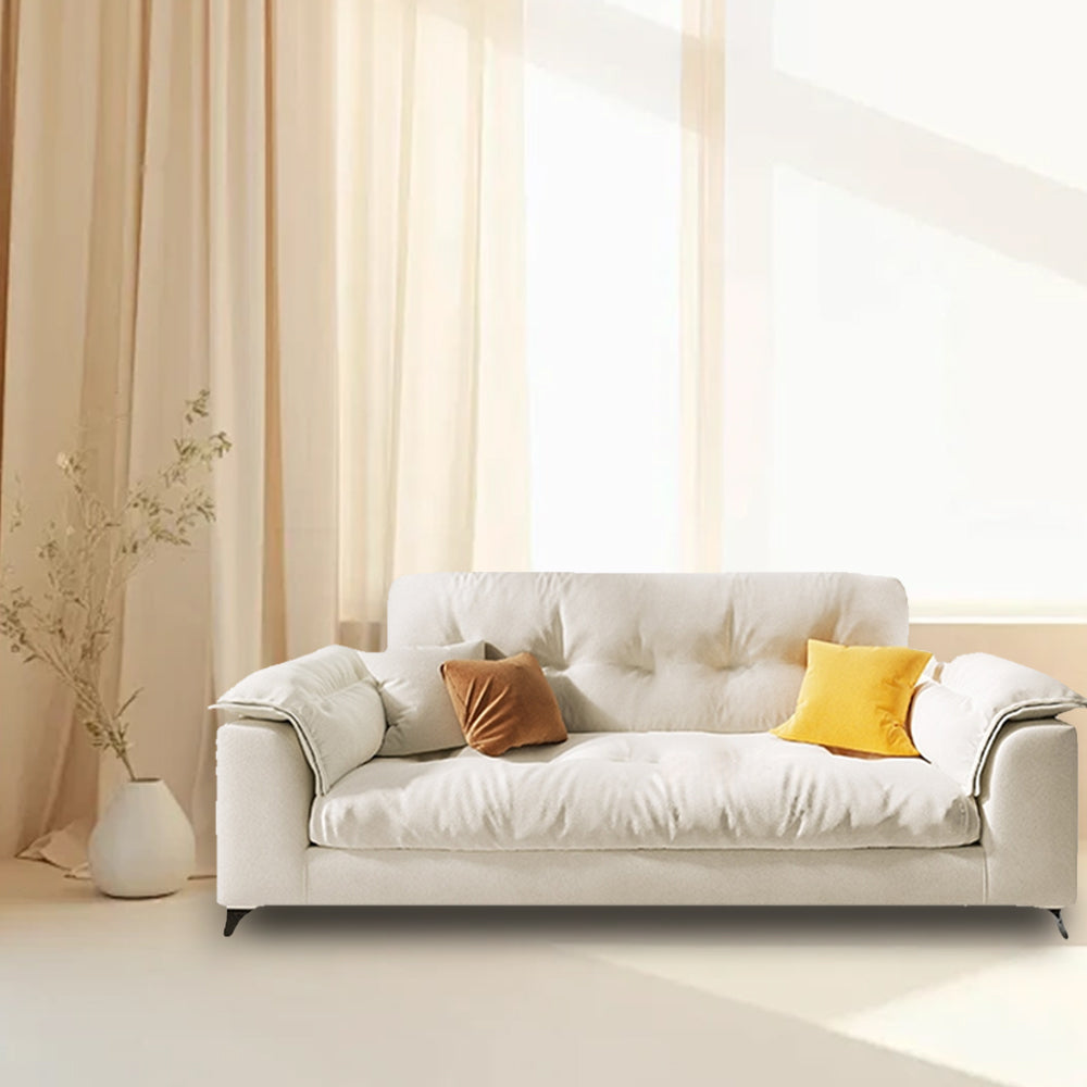 LUXORA S1268 Fashionable Minimalist Style Solid Wood Sofa 180-220cm High-Tech Fabric