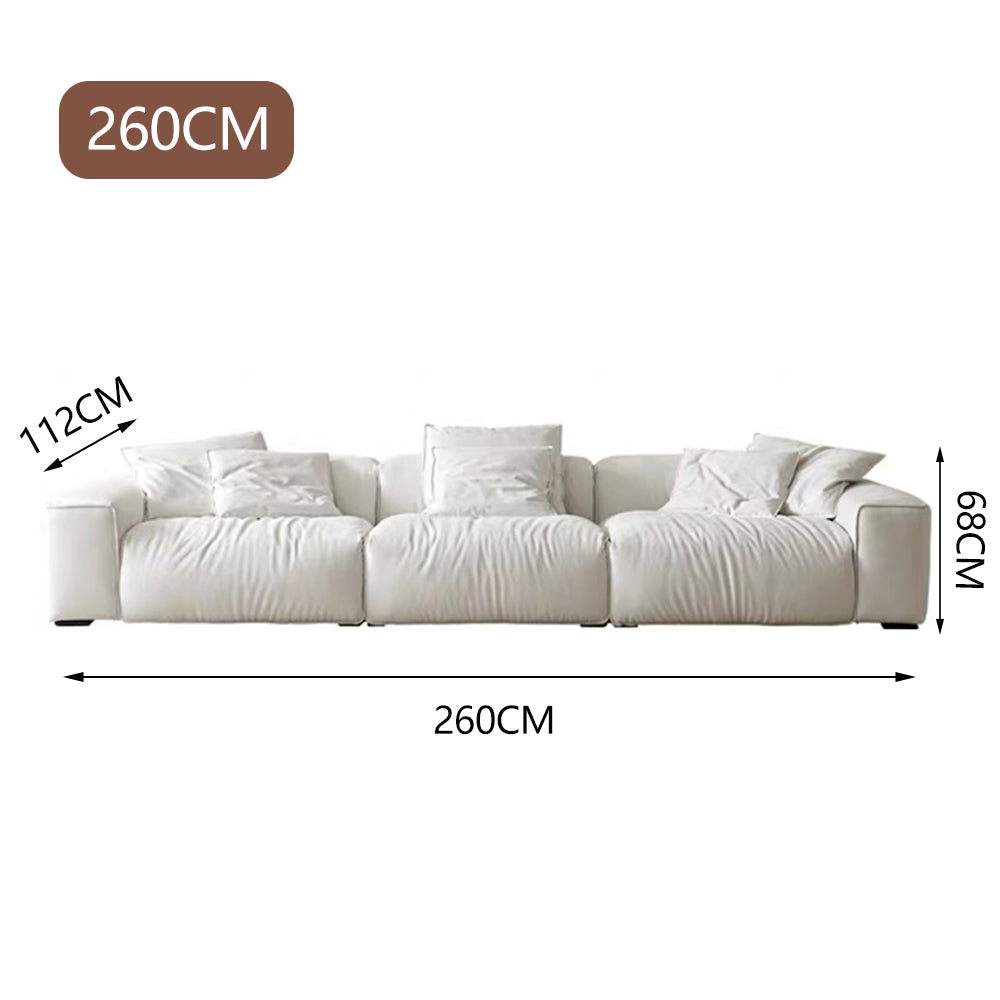 LUXORA S1282 Fashionable Minimalist Style Solid Wood Sofa 260-280cm High-Tech Fabric