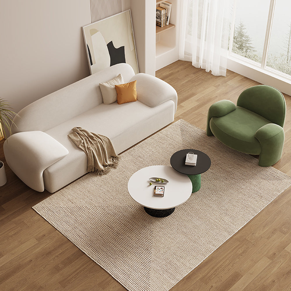 LUXORA S1285 Fashionable Minimalist Style Solid Wood Sofa 210cm High-Tech Fabric