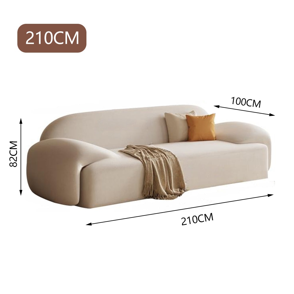 LUXORA S1285 Fashionable Minimalist Style Solid Wood Sofa 210cm High-Tech Fabric