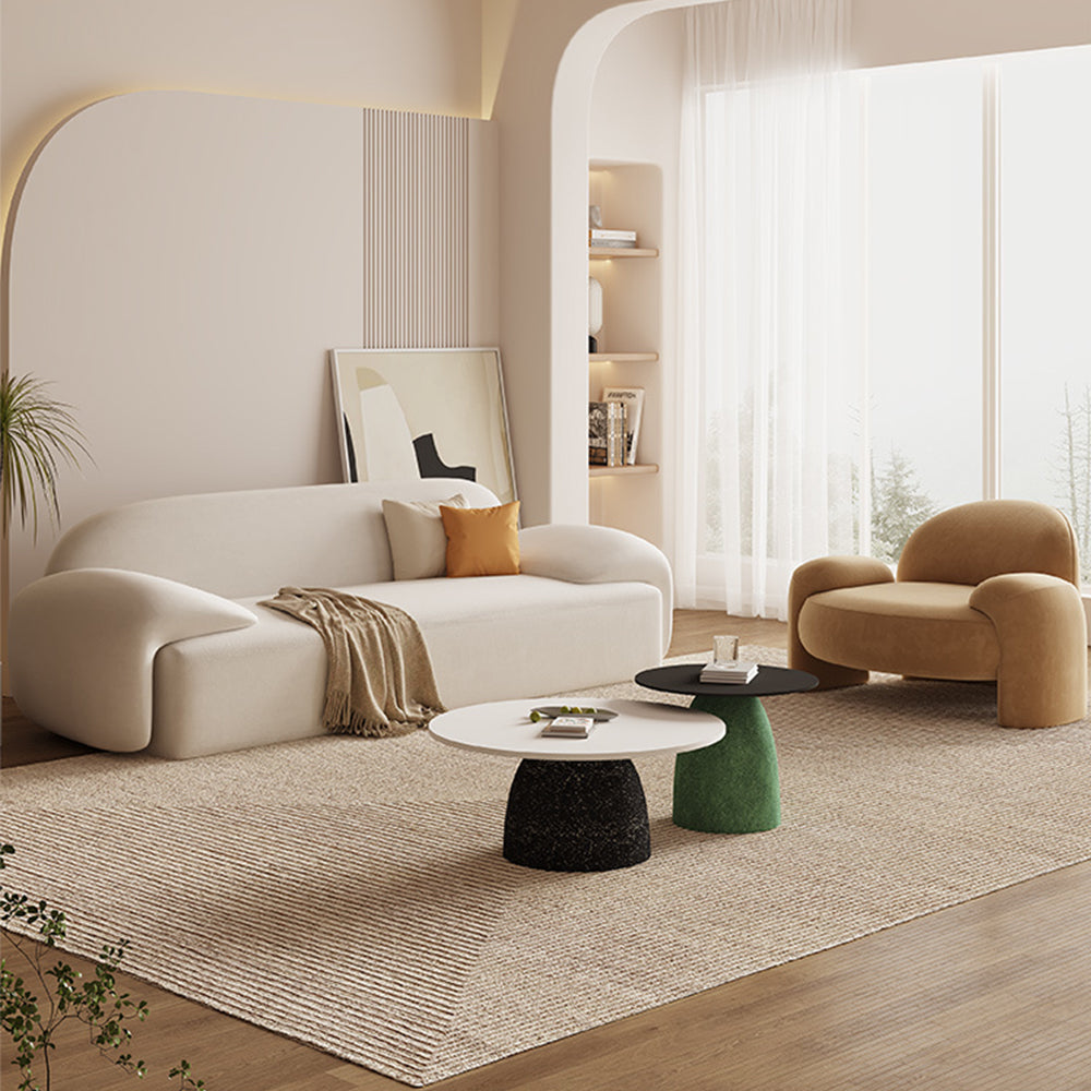 LUXORA S1285 Fashionable Minimalist Style Solid Wood Sofa 210cm High-Tech Fabric