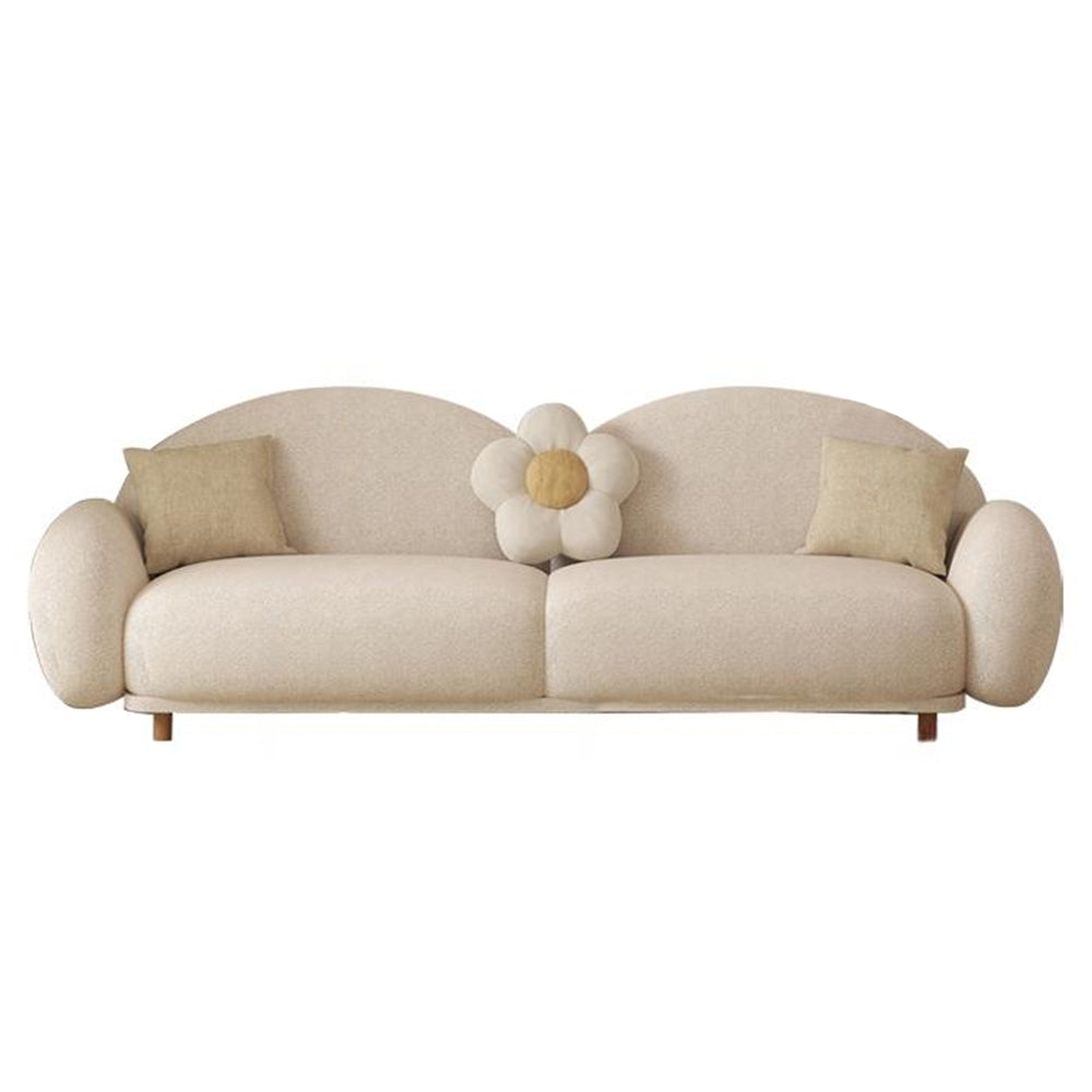 LUXORA S1286 Fashionable Minimalist Style Solid Wood Sofa 230cm Teddy Fabric