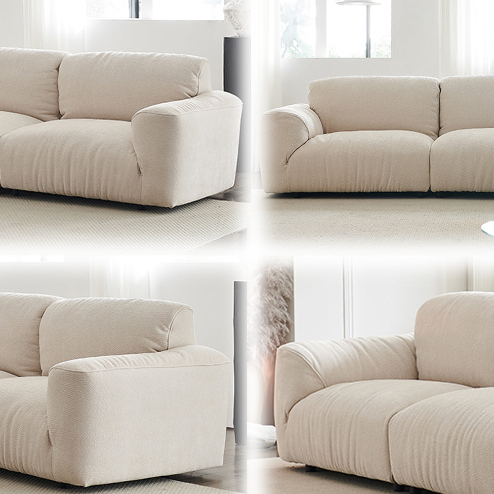 LUXORA S1288 Fashionable Minimalist Style Solid Wood Sofa 232cm High-Tech Fabric