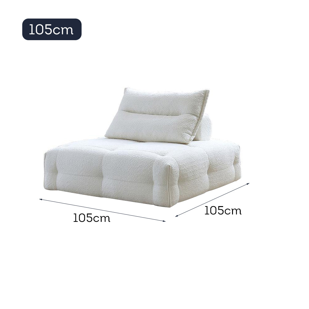 LUXORA S1298 105/120cm Length Tech Fabric Sofa Solid Wood Frame