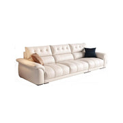 LUXORA S1314 250cm Length Microfiber Leather Fabric Sofa Solid Wood Frame