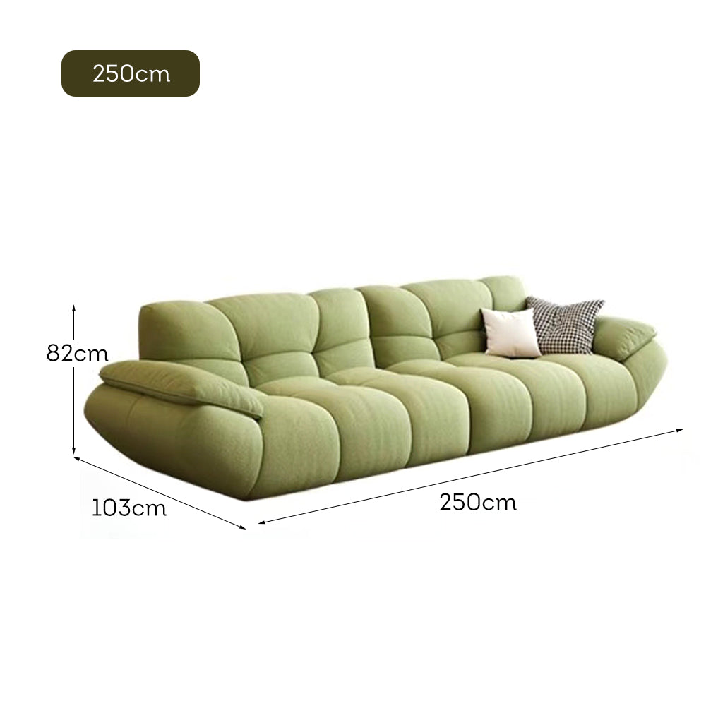 LUXORA S1317 220/250cm Length Tech Fabric Sofa Solid Wood Frame