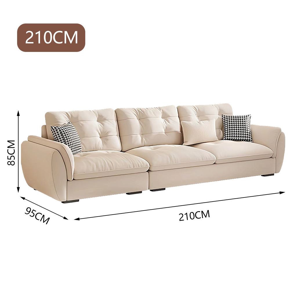 LUXORA S1340 Fashionable Minimalist Style Solid Wood Sofa 175-210cm High-Tech Fabric