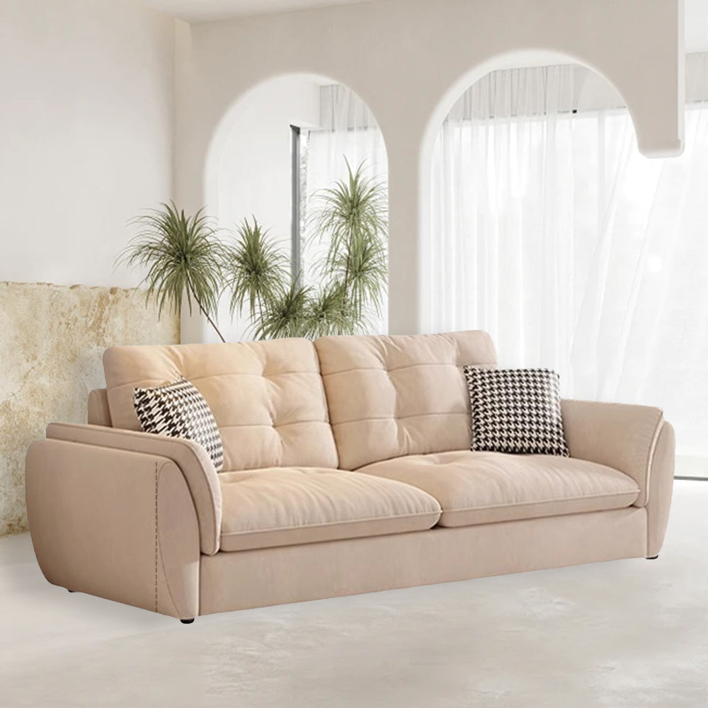 LUXORA S1340 Fashionable Minimalist Style Solid Wood Sofa 175-210cm High-Tech Fabric