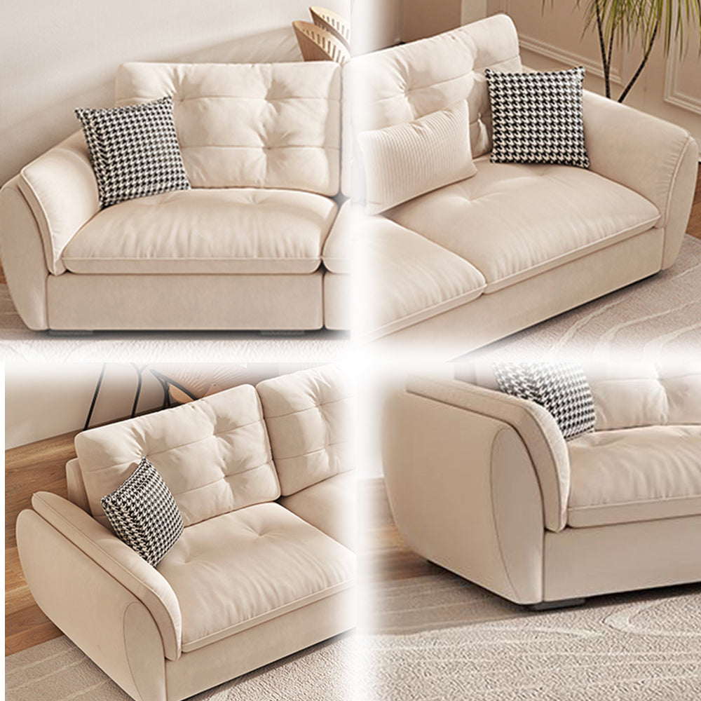 LUXORA S1340 Fashionable Minimalist Style Solid Wood Sofa 175-210cm High-Tech Fabric