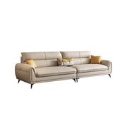 LUXORA S1341 170/210cm Length Microfiber Leather Fabric Sofa Solid Wood Frame