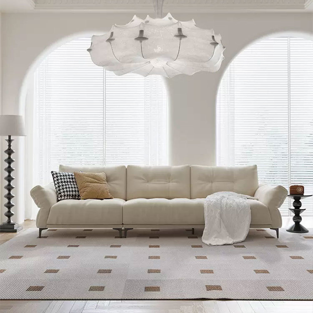 LUXORA S1376 Fashionable Minimalist Style Solid Wood Sofa 170-210cm High-Tech Fabric