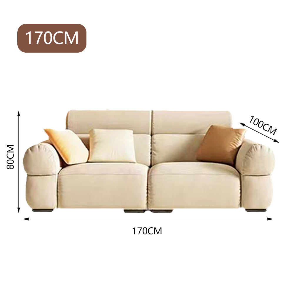 LUXORA S1379 Fashionable Minimalist Style Solid Wood Sofa 170-210cm High-Tech Fabric