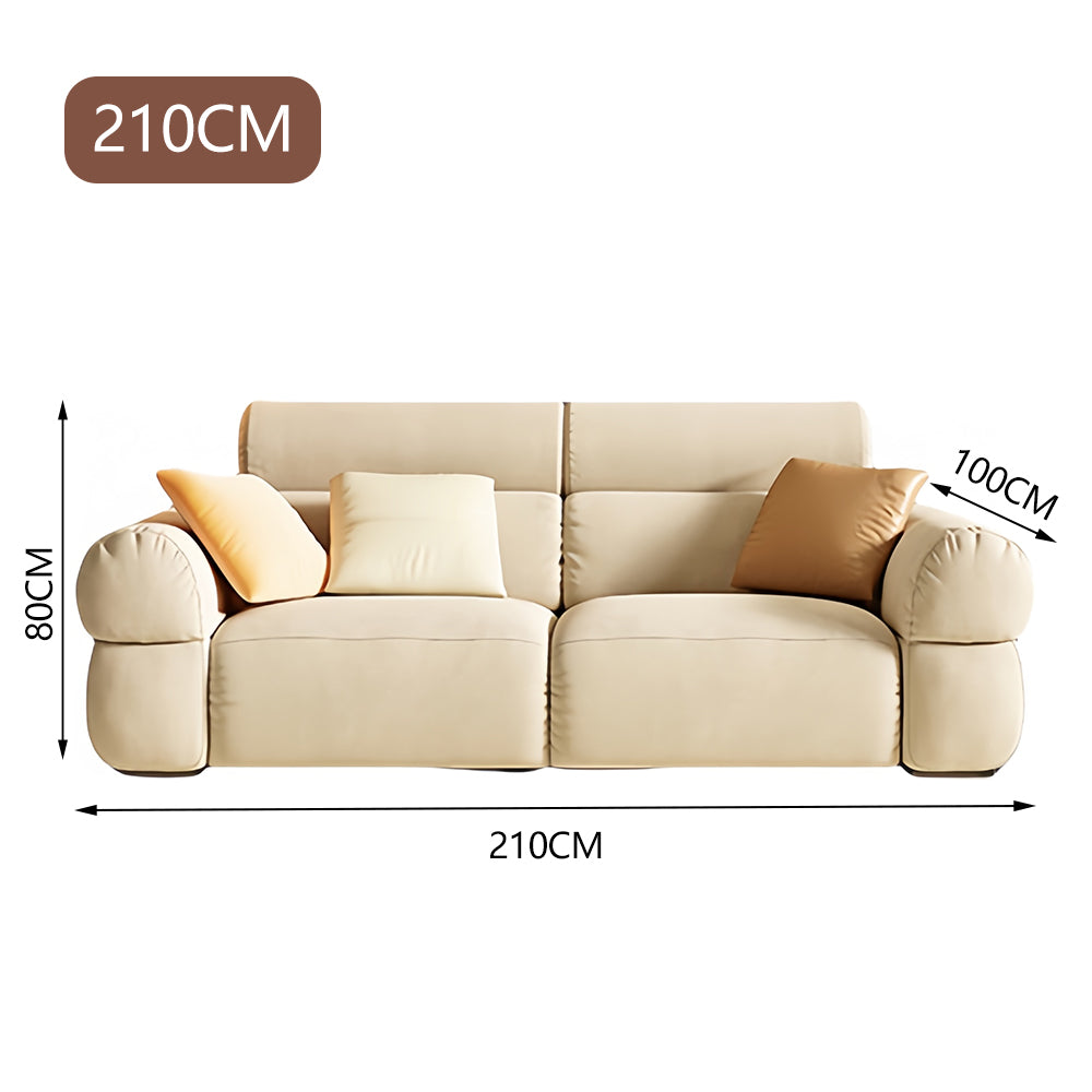 LUXORA S1379 Fashionable Minimalist Style Solid Wood Sofa 170-210cm High-Tech Fabric
