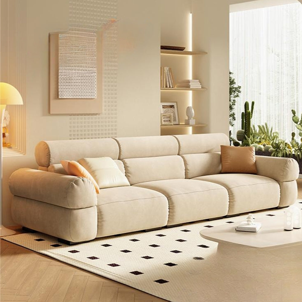 LUXORA S1379 Fashionable Minimalist Style Solid Wood Sofa 170-210cm High-Tech Fabric