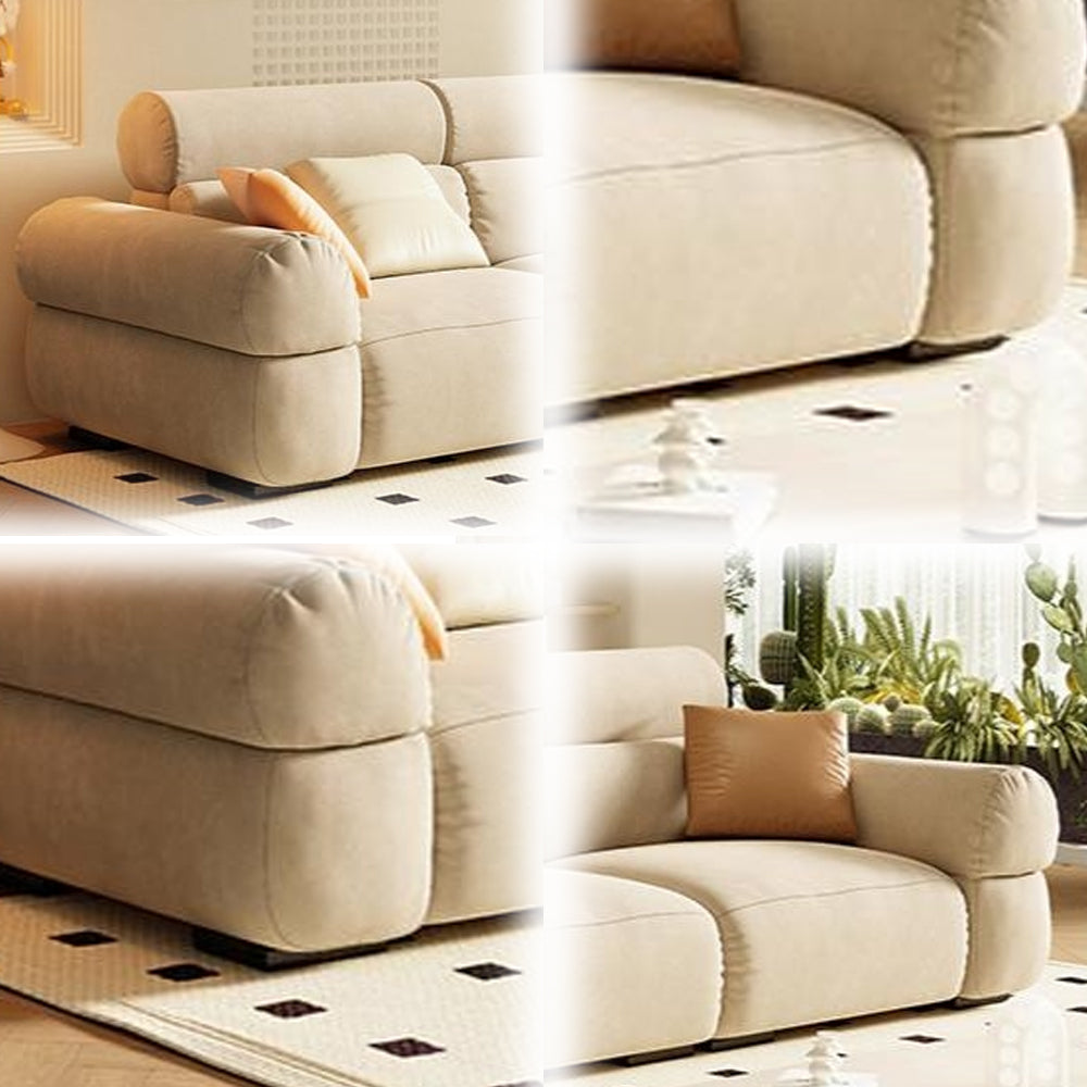 LUXORA S1379 Fashionable Minimalist Style Solid Wood Sofa 170-210cm High-Tech Fabric