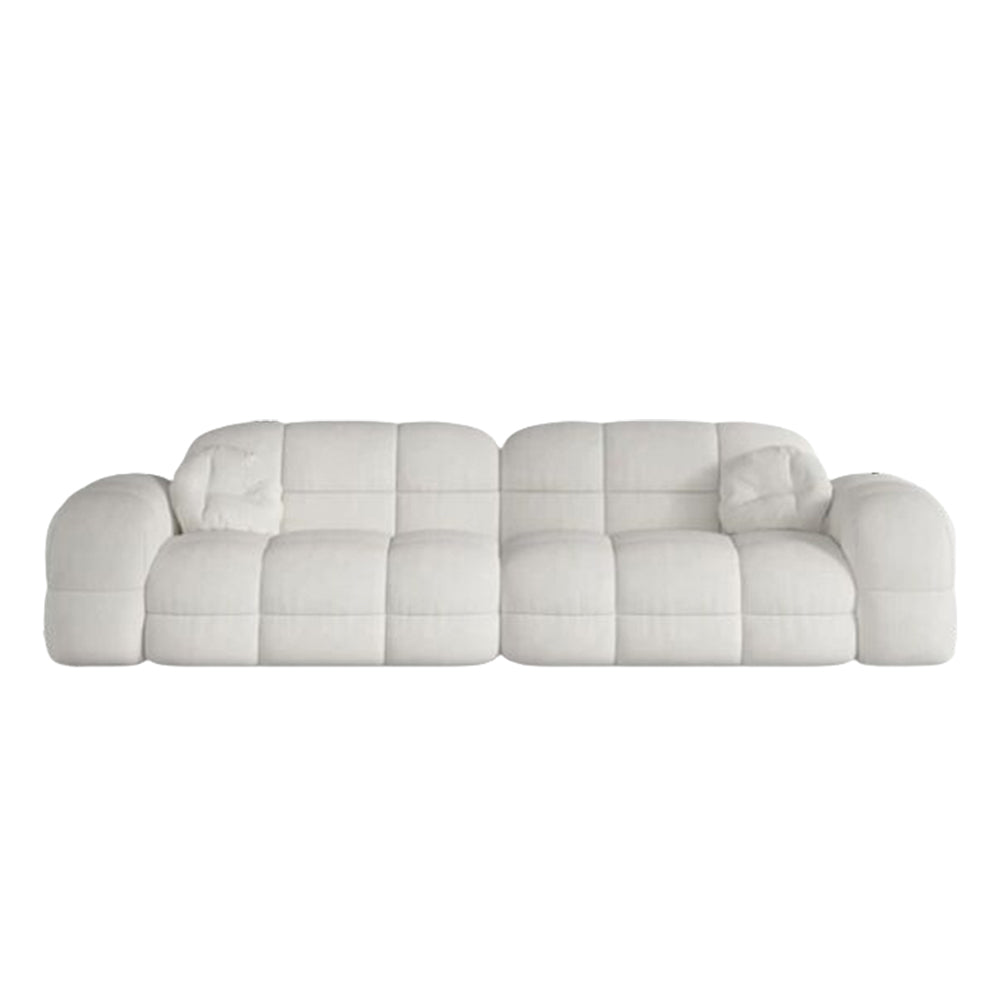 LUXORA S1380 Fashionable Minimalist Style Solid Wood Sofa 230cm Teddy Fabric