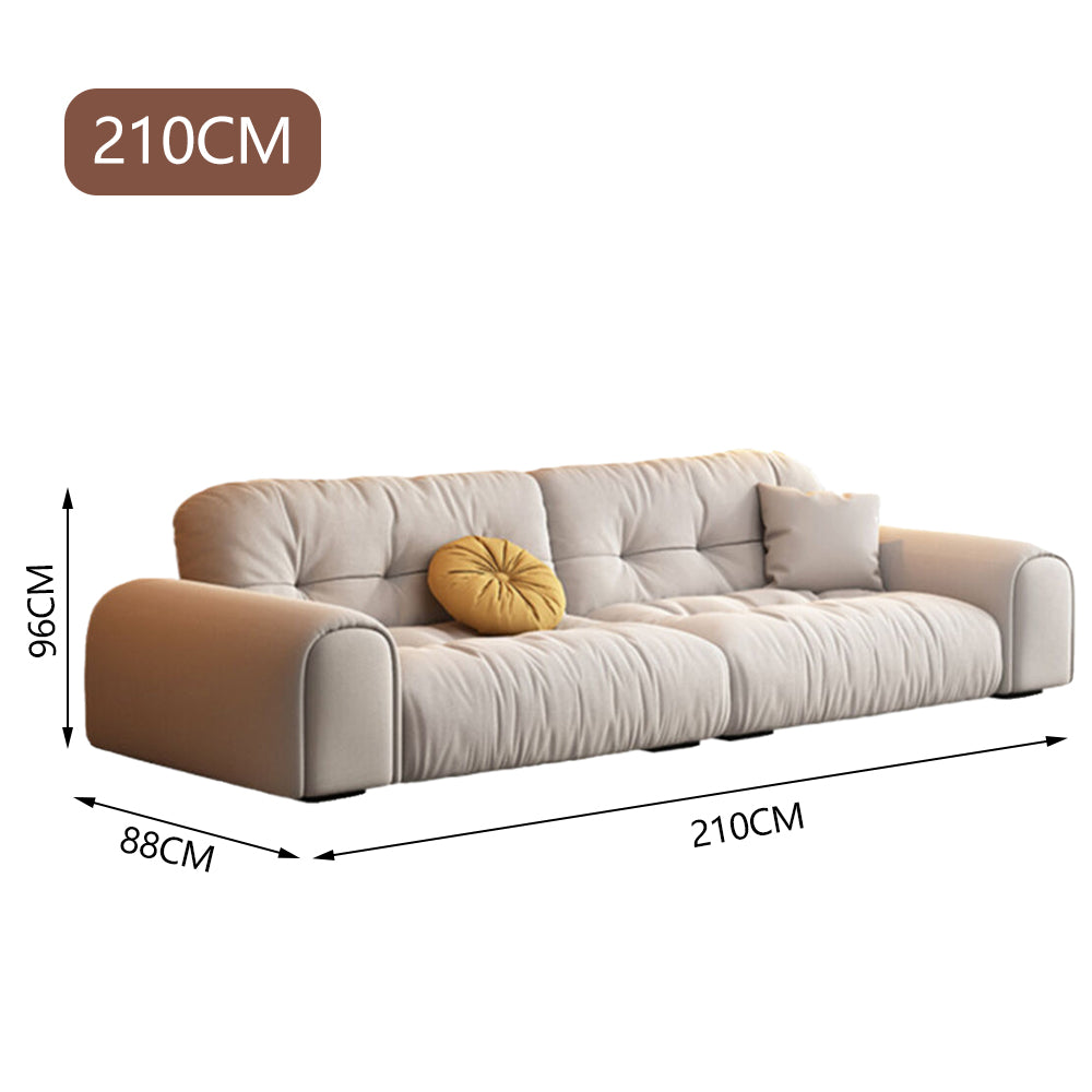 LUXORA S1381 Fashionable Minimalist Style Solid Wood Sofa 170-210cm High-Tech Fabric
