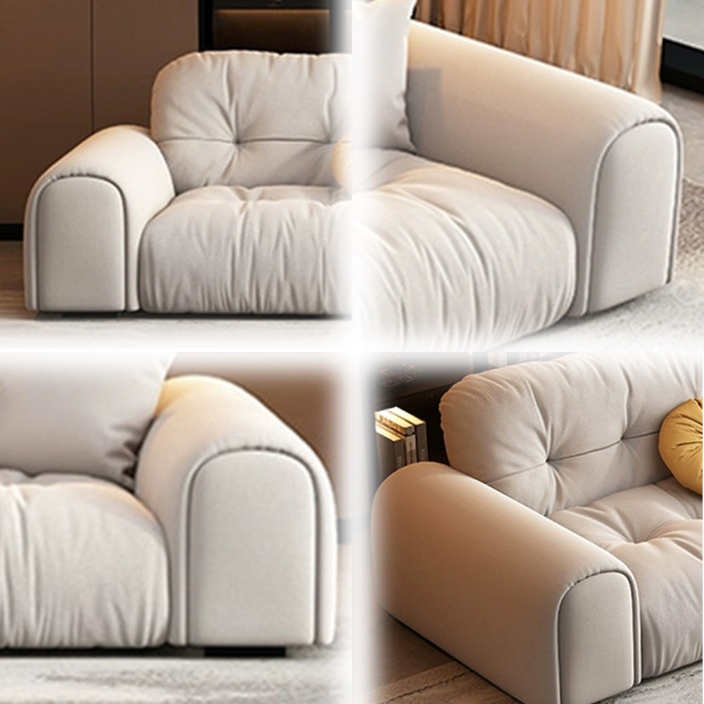 LUXORA S1381 Fashionable Minimalist Style Solid Wood Sofa 170-210cm High-Tech Fabric