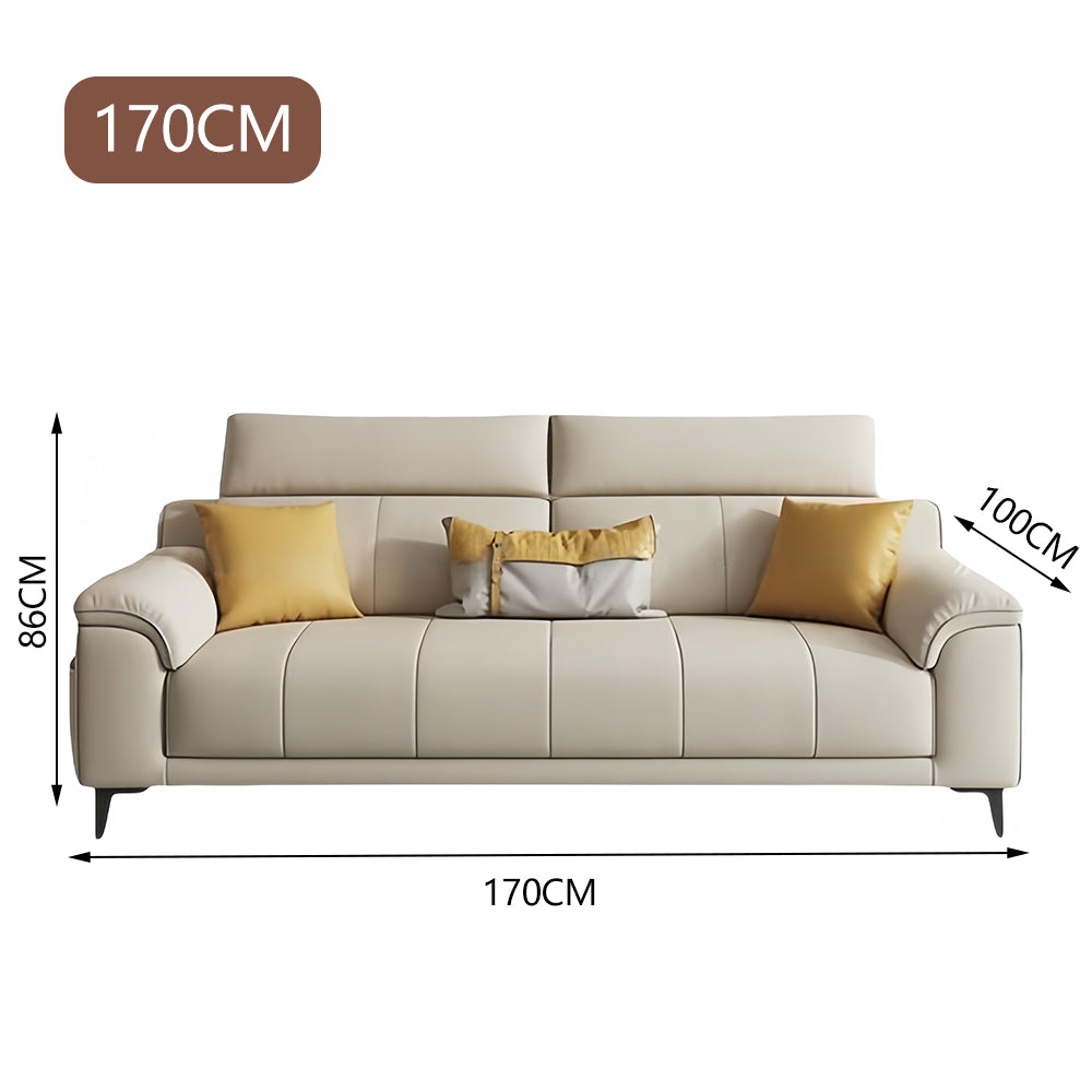LUXORA S1382 Fashionable Minimalist Style Solid Wood Sofa 170-210cm High-Tech Fabric