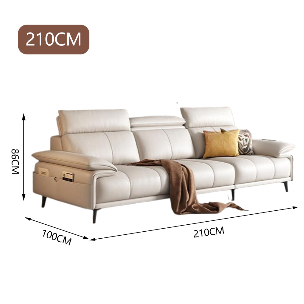 LUXORA S1382 Fashionable Minimalist Style Solid Wood Sofa 170-210cm High-Tech Fabric