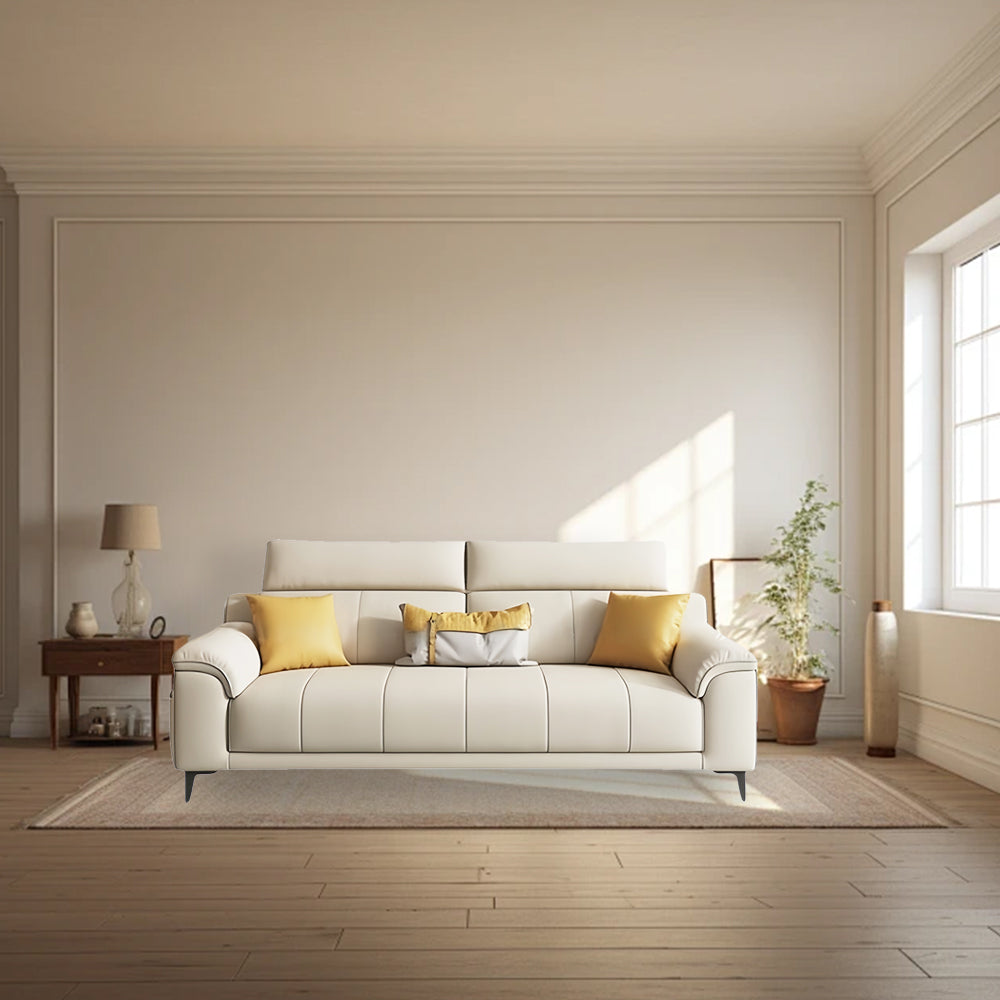 LUXORA S1382 Fashionable Minimalist Style Solid Wood Sofa 170-210cm High-Tech Fabric