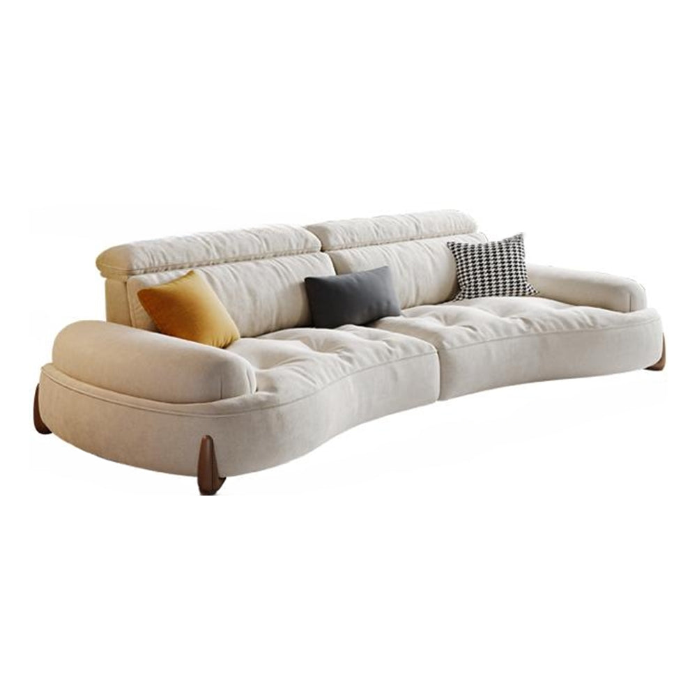 LUXORA S1385 Fashionable Minimalist Style Solid Wood Sofa 170-210cm High-Tech Fabric