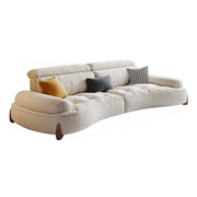 LUXORA S1385 Fashionable Minimalist Style Solid Wood Sofa 170-210cm High-Tech Fabric