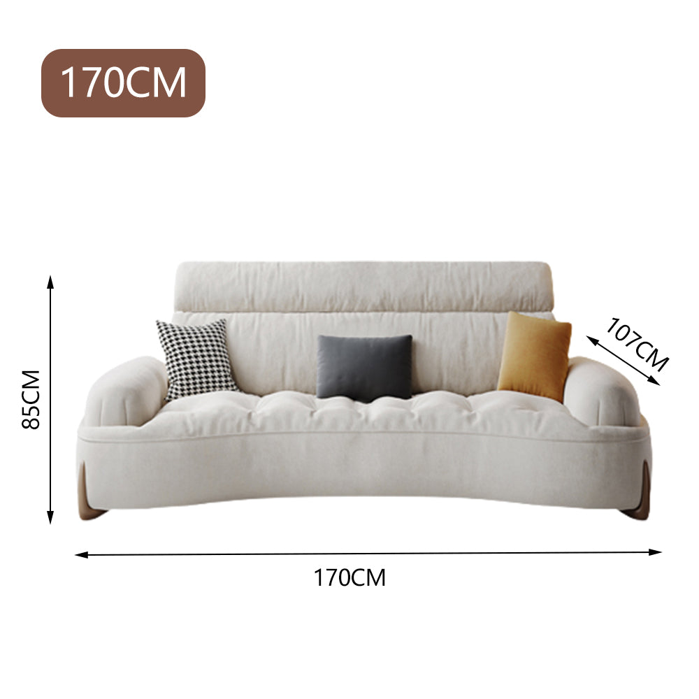 LUXORA S1385 Fashionable Minimalist Style Solid Wood Sofa 170-210cm High-Tech Fabric