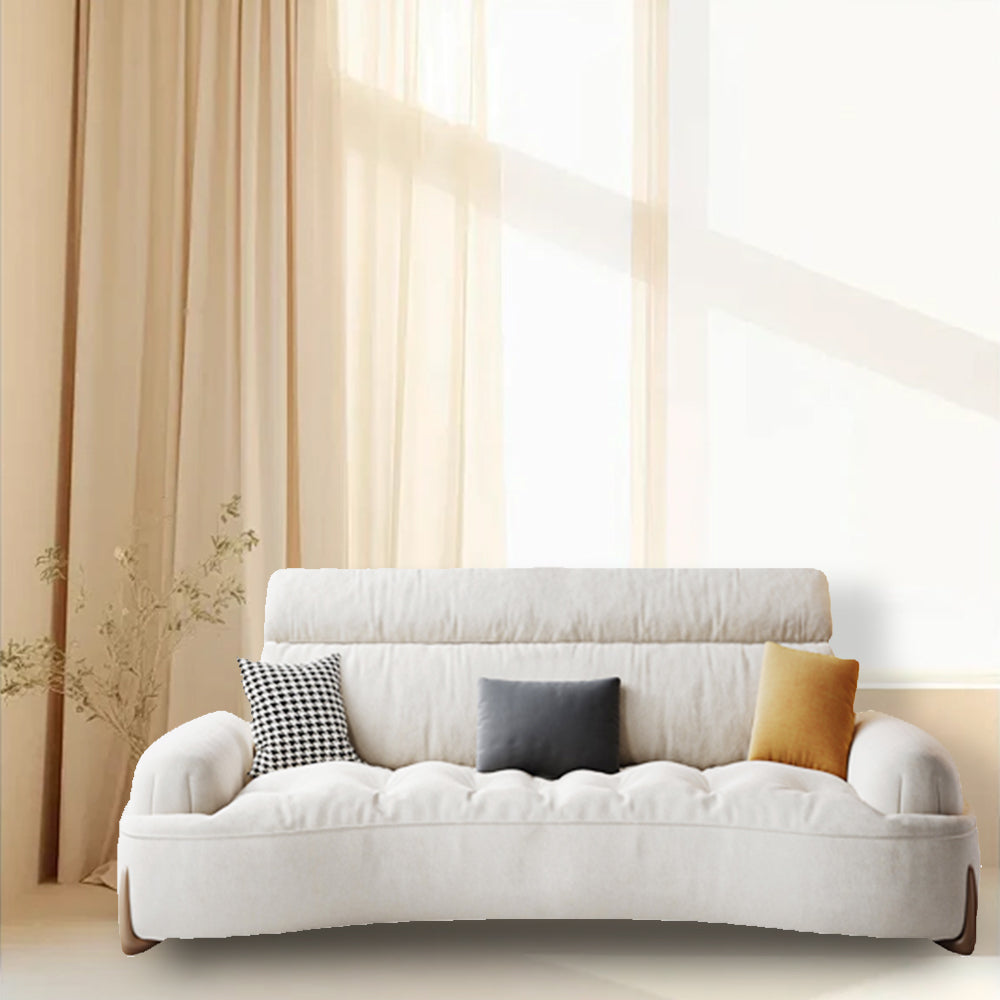 LUXORA S1385 Fashionable Minimalist Style Solid Wood Sofa 170-210cm High-Tech Fabric