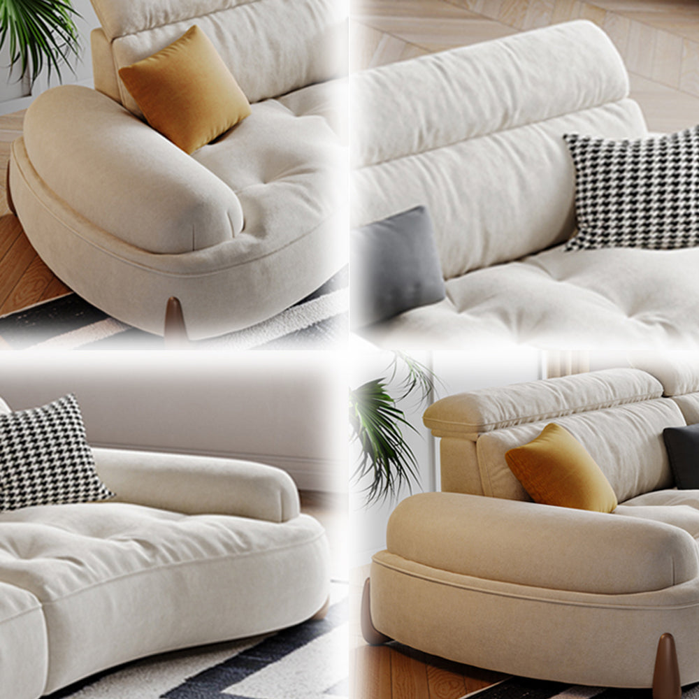 LUXORA S1385 Fashionable Minimalist Style Solid Wood Sofa 170-210cm High-Tech Fabric