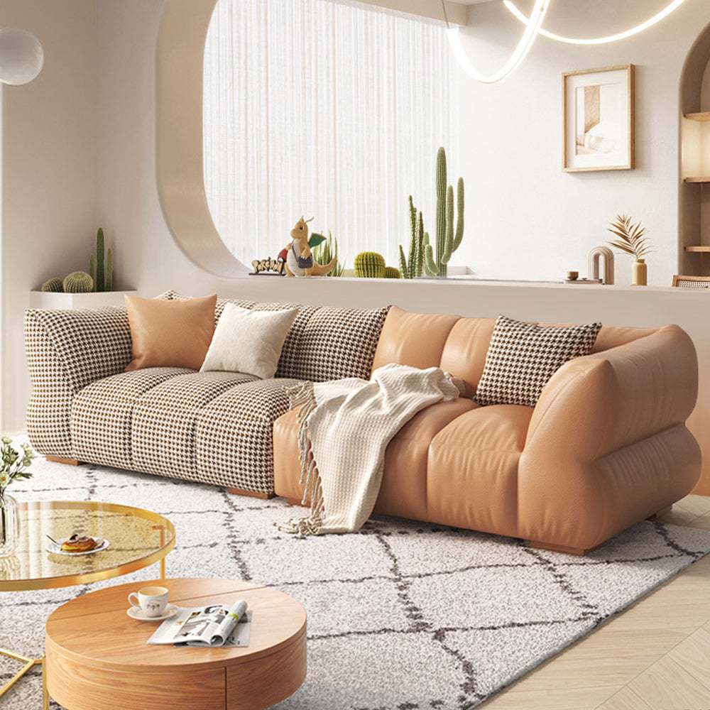 LUXORA S1386 Fashionable Minimalist Style Solid Wood Sofa 170-210cm High-Tech Fabric