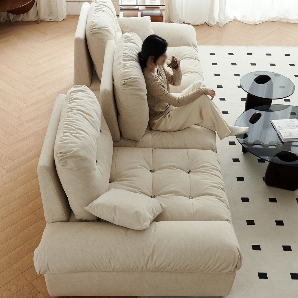 LUXORA S1393 Removable Backrest Sofa 170-210cm High-Tech Fabric