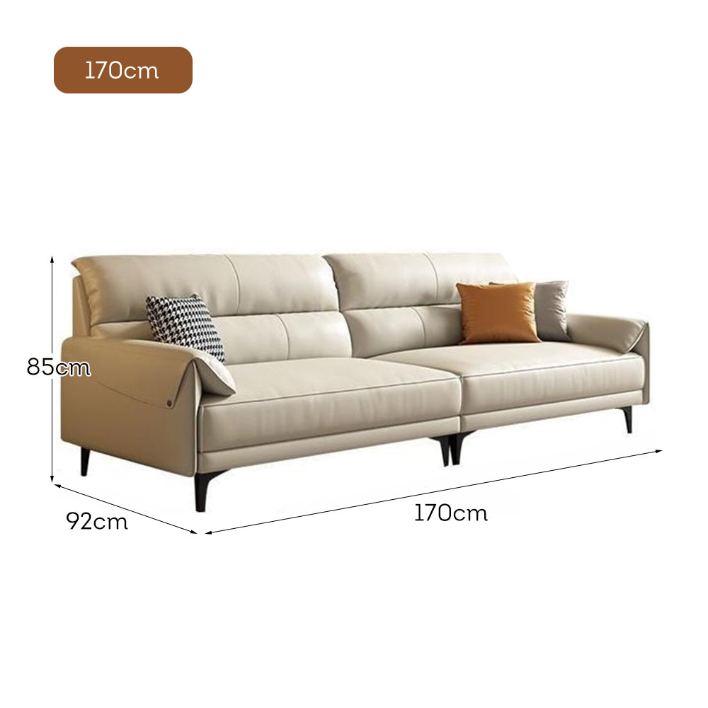 LUXORA S1409 170/210cm Length Tech Fabric Sofa Solid Wood Frame