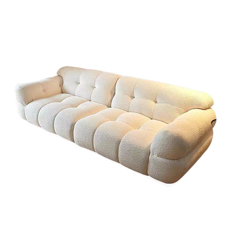 LUXORA S1470 Fashionable Minimalist Style Solid Wood Sofa 220-240cm Lambswool Fabric